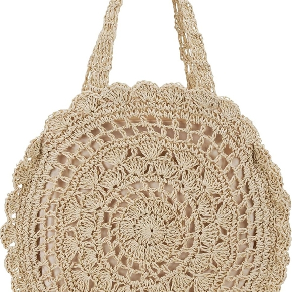 NWT Stylish Round Beach Bag. - Picture 3 of 9